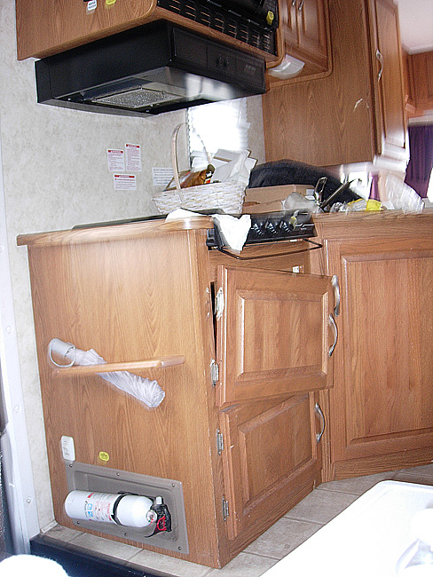 The end of the trip. Poor RV.